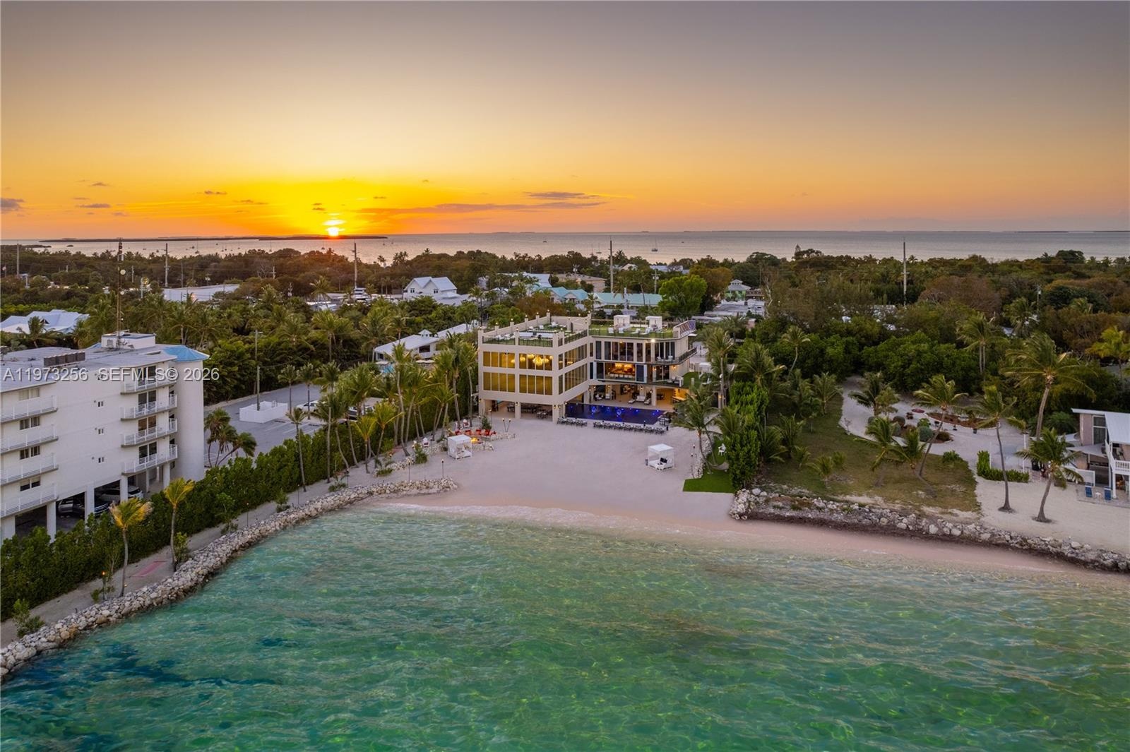 Panoramic Atlantic Ocean sunset view from the estate