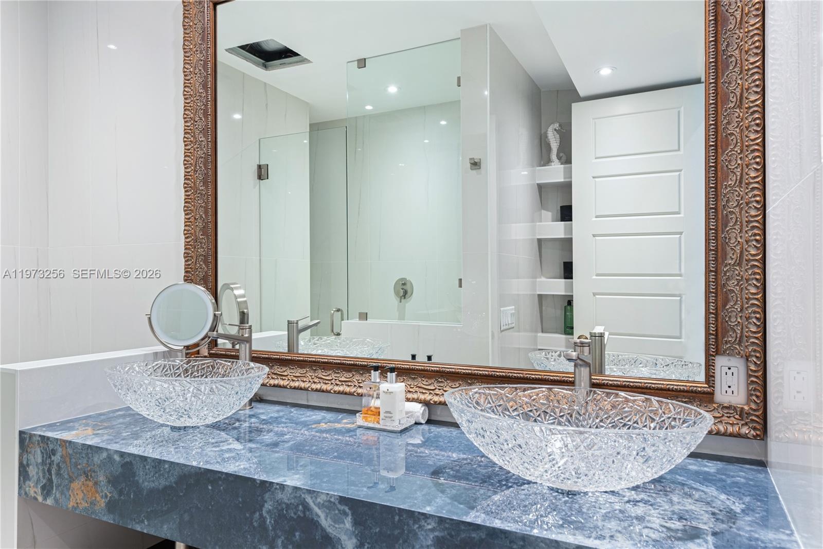 Primary bedroom suite with luxury appointments