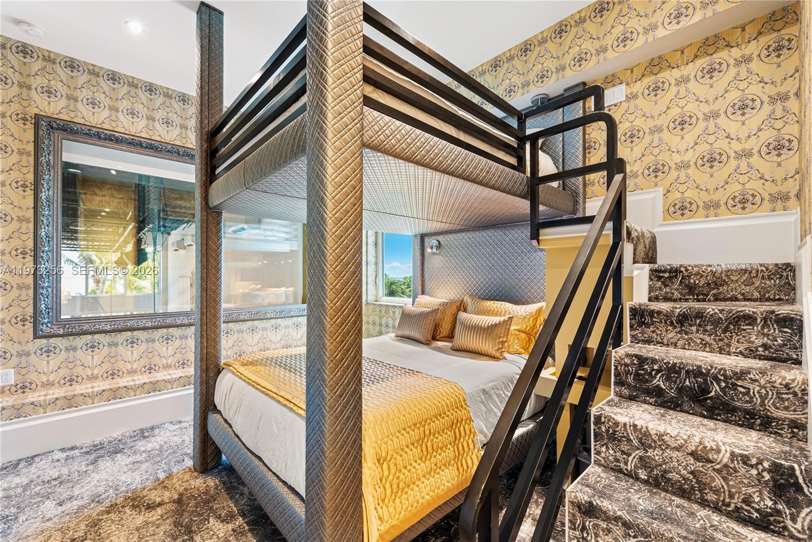 Guest bedroom with tropical views