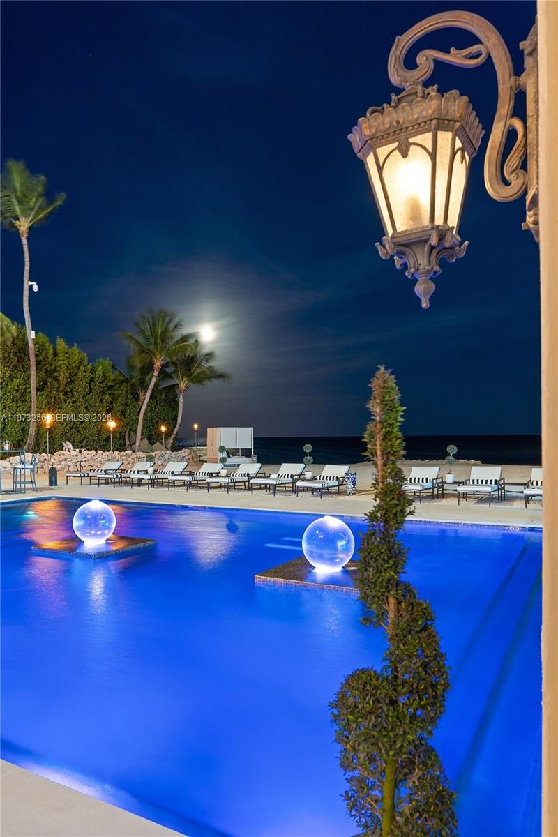 Wrought-iron balcony with ocean panorama